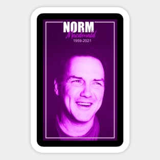 Rip Norm Macdonald 1959-2021 Sticker